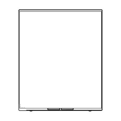 ceramika z ramka,smietana,496x600mm