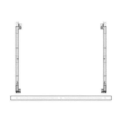Zestaw szyby drzwi do piekarnika Electrolux / AEG 594 x 466 mm