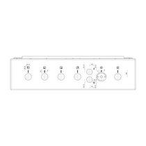 Elementy obudowy Panel obsługi do piekarnika i kuchni Electrolux / AEG nierdzewny 50 cm 6K