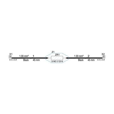 opornik spawalniczy, 1,8 Mohm