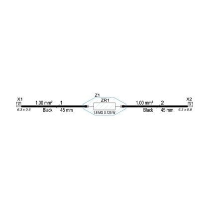 opornik spawalniczy, 1,8 Mohm