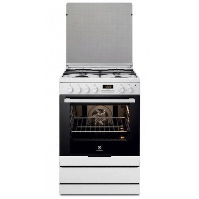 Kuchnia gazowo-elektryczna Electrolux EKK 6450 AOW 60 cm biała