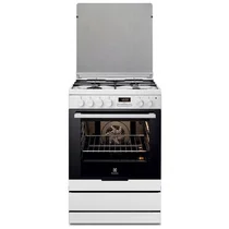 Kuchnia gazowo-elektryczna Electrolux EKK 6450 AOW 60 cm biała