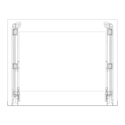 Zestaw szyby drzwi piekarnika Electrolux / AEG 592 x 463 mm