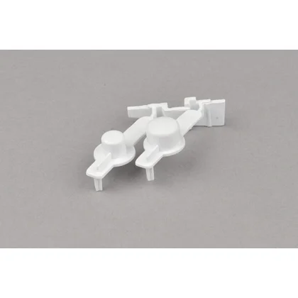 Pokrętła i kontrolki do suszarek Podwójny biały przycisk wyłącznika do pralki Whirlpool / Indesit / Ariston / Hotpoint 481251318172 C00310977