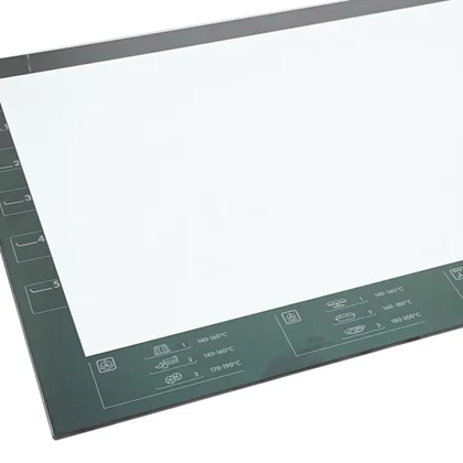 Szyba wewnętrzna drzwi piekarnika Electrolux / AEG z sitodrukiem 504 x 397 mm 3874994027