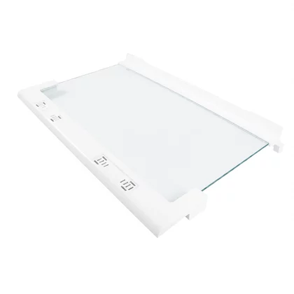 Półki na plastikowe i druciane r Półka szklana nad pojemnikiem na warzywa do lodówki Whirlpool / Indesit / Ariston / Hotpoint 481946678356 C00556213