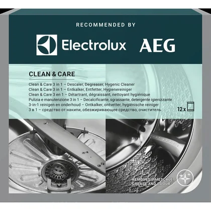 Preparat do czyszczenia pralek i zmywarek Electrolux / AEG Clean and Care 3 w 1