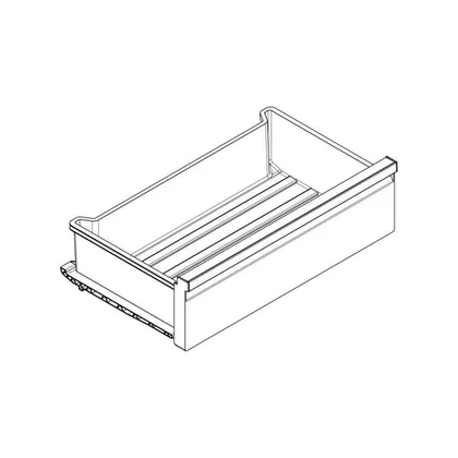 Półki na drzwi różni producenci Skrzynia zamrażarki do chłodziarko-zamrażarki Electrolux / AEG kompletna z sitodrukiem 7902 547x159.5mm