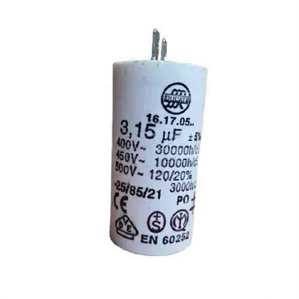 Kondensator do okapu Ariston / Indesit / Hotpoint / Whirlpool 3,15 µF 400 V C00050434 482000074544