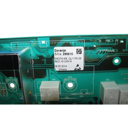 Elementy elektryczne do pralek r Skonfigurowany moduł elektroniczny do pralki Gorenje / Hisense 299610