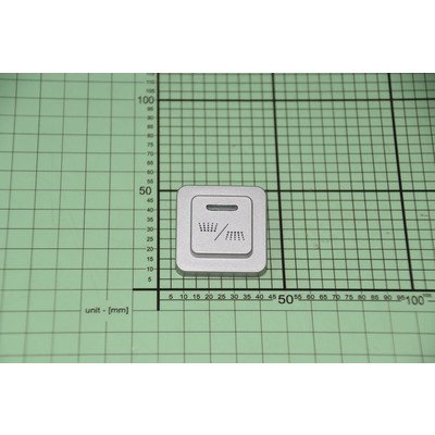 1042514 Przycisk mycia strefowego srebrny AMICA