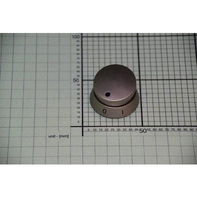 Pokrętło płytki grzejnej 3 z prawej strony E455.00/09.9939.00 srebne (9043016)