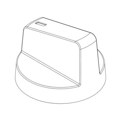 Pokrętło funkcji do kuchenki Electrolux / AEG białe 10+0
