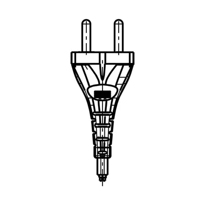 Kabel zasilający do odkurzacza Electrolux / AEG szary 8 m