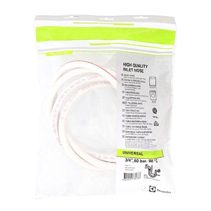 Wąż dopływowy do pralki i zmywarki Electrolux / AEG HighQuality 90°C 2,5 m 9029793503