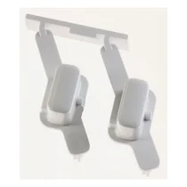 Podwójny przycisk funkcyjny do pralki Whirlpool / Indesit / Ariston / Hotpoint biały 481071425351 C00312192