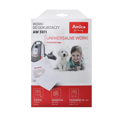 Worki do odkurzacza Amica AW 3011 1190125 5 l