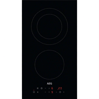 Szklana płyta wierzchnia do płyty grzejnej AEG czarna 290 x 520 mm