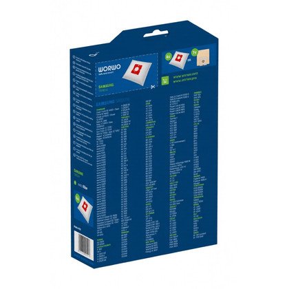 Worki do odkurzacza Samsung WORWO VP-77 SMB01K / SMB02K 4 szt. z filtrem wlotowym