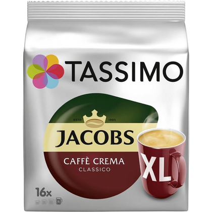 Kapsułki kawowe T DISC do ekspresu Tassimo Jacobs Krönung Caffè Crema XL 16 szt.