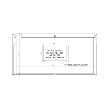 Panel górny do lodówki Electrolux / AEG neutralny 1202 x 689 mm