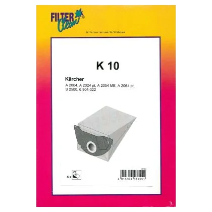 Worki papierowe do odkurzacza Kärcher K10 4 szt. 000773-K