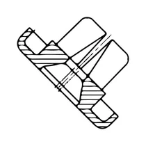 Nakładka uchwytu parownika do lodówki Electrolux / AEG 2062971003
