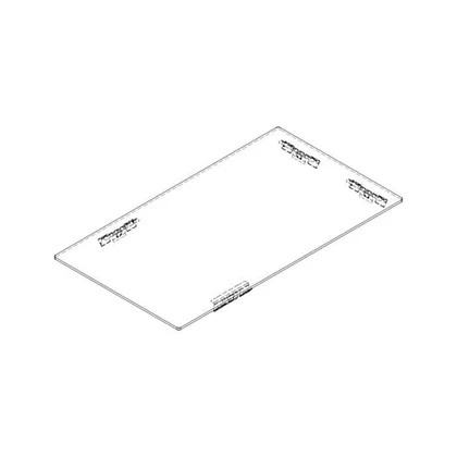 Płyty szklane Płyta grzejna wierzchnia do płyty Electrolux / AEG czarna 290 x 520 mm