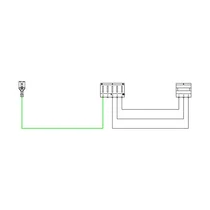 Wiązka kablowa silnika do elektroniki głównej suszarki Electrolux / AEG J2 960+930 mm
