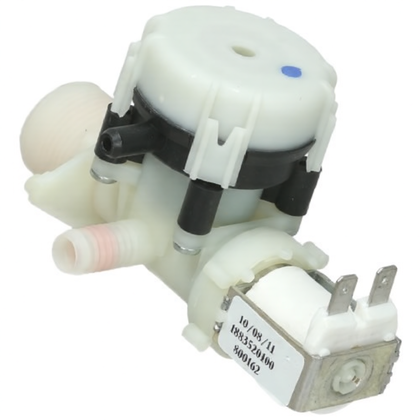 Elektrozawór dopływu wody do zmywarki Whirlpool / Indesit / Ariston / Hotpoint 481228128409 C00338938