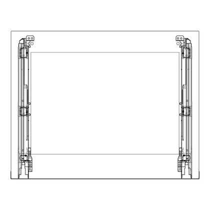 Szyba przednia drzwi piekarnika AEG / Electrolux nierdzewna 596 x 471 mm