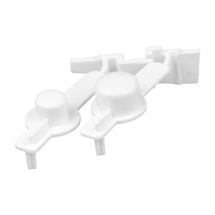 Podwójny biały przycisk wyłącznika do pralki Whirlpool / Indesit / Ariston / Hotpoint 481251318172 C00310977
