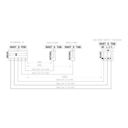 Elementy elektryczne do pralek r Wiązka przewodów do pralki Electrolux / AEG 1085417002