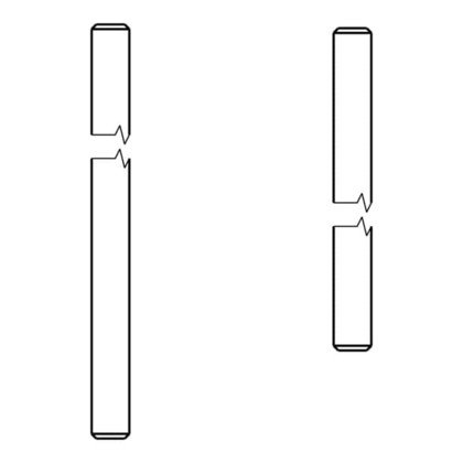 wał, oś zawiasu, 4x152.6mm