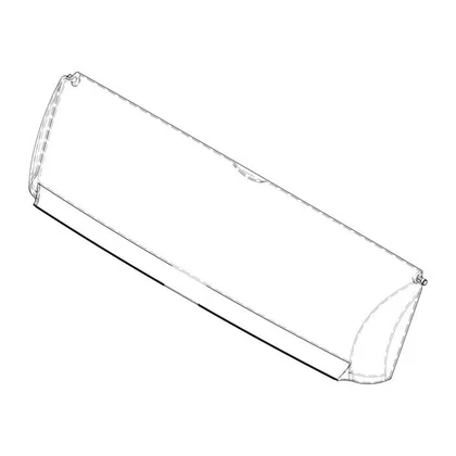 Półki na drzwi różni producenci Pokrywa pojemnika na masło do lodówki Electrolux / AEG 2425179054