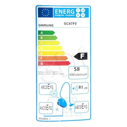 Odkurzacz bezworkowy Samsung SC47F0 1500 W czerwony