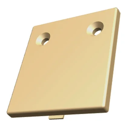 Zaślepka otworu zawiasu do lodówki Electrolux / AEG biała 47 x 52 mm 8090624019