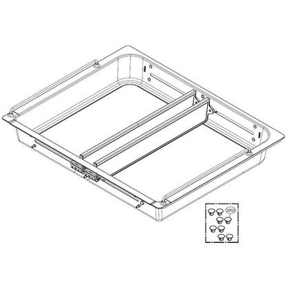 Osłona szuflady do lodówki LG MCK68045506