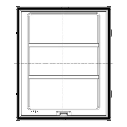 Drzwi zamrażarki do chłodziarko-zamrażarki Electrolux / AEG białe 531 x 642,5 mm