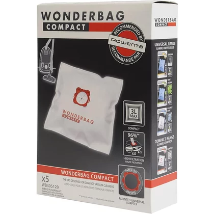 Worki do odkurzacza Rowenta / Tefal / Moulinex Wonderbag Compact 5 szt. WB305120