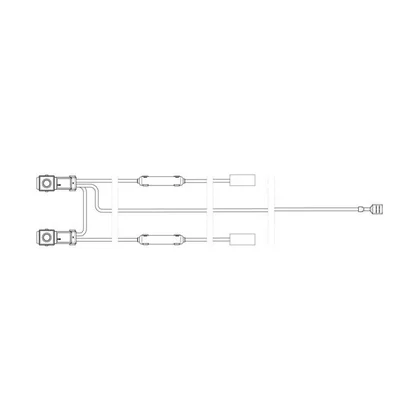 Kontrolka podwójna do piekarnika i płyty grzejnej Electrolux / AEG biała L=410/1130mm