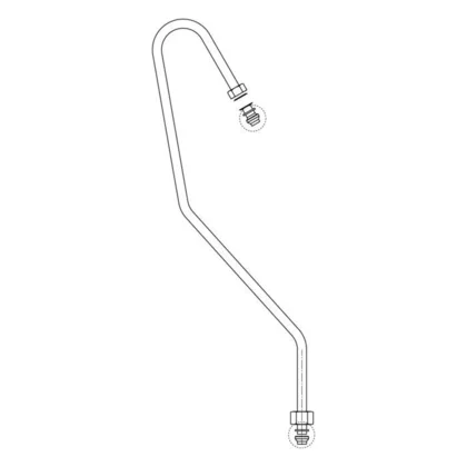 Rurka zaworu gazu do płyty gazowej Electrolux / AEG 3541840017