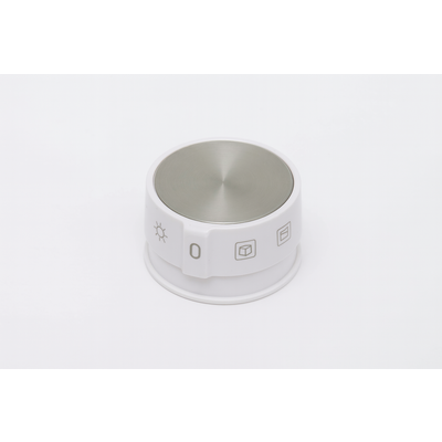 9064886 Pokrętło el.ReS.10602 białe+nakł.X AMICA