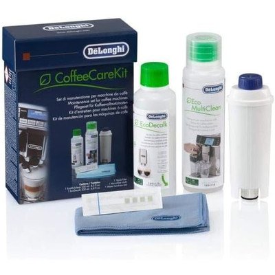 DeLonghi CoffeeCareKit: odkamieniacz + filtr wody + płyn do czyszczenia modułu mlecznego do ekspresu 5513283501