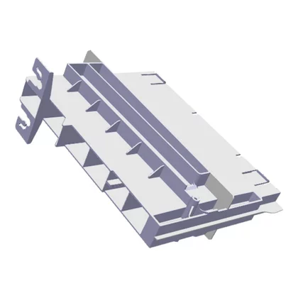 Półki na drzwi różni producenci Szyna prowadnicy i podzielnik pojemnika na warzywa do chłodziarki Electrolux / AEG L303,1 x H207,3 mm