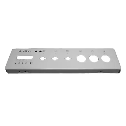 Elementy obudowy Panel przedni biały z logo do kuchni wolnostojącej Amica 9014657