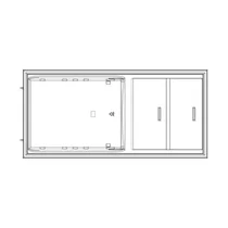 Drzwi chłodziarki Electrolux / AEG białe 538 x 1121,5 mm 140047768019