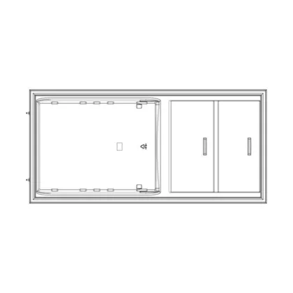 Drzwi chłodziarki Electrolux / AEG białe 538 x 1121,5 mm 140047768019