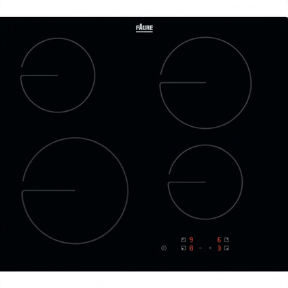Szkło ceramiczne płyty grzejnej Faure czarne 590 x 520 mm